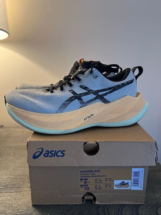 ASICS Superblast Whisper Green/Black Running Shoes – Men’s 8.5 / Women’s 10 main image 9